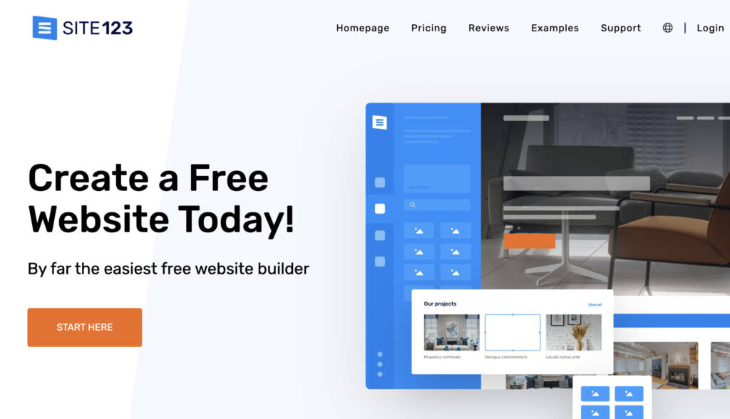 site123 free squarespace alternatives